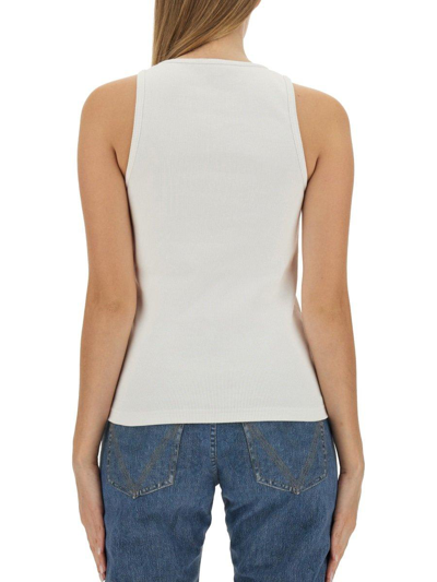 Shop Bottega Veneta Embroidered Tank Top In Multicolor