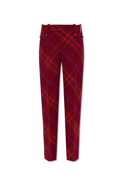 Shop Burberry Checked Trousers