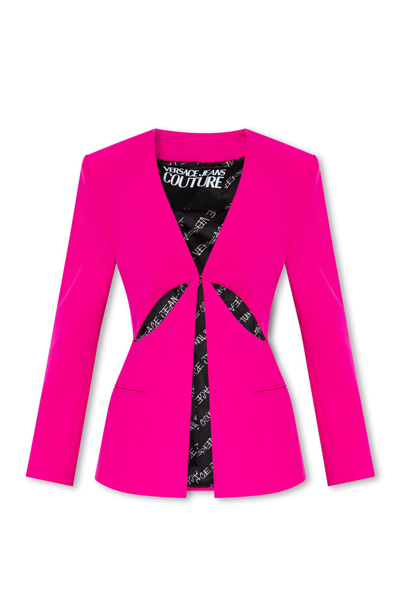 Shop Versace Jeans Couture Blazer With Cut-outs