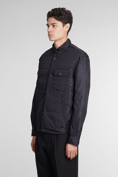 Shop Emporio Armani Casual Jacket In Black Polyamide