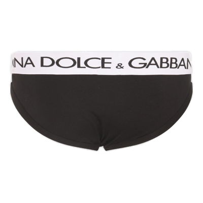 Shop Dolce & Gabbana Elasticated Logo Waist Briefs