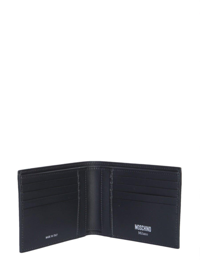 Shop Moschino Couture Logo Printed Bifold Wallet In Nero