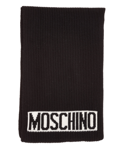 Shop Moschino Wool Wool Scarf