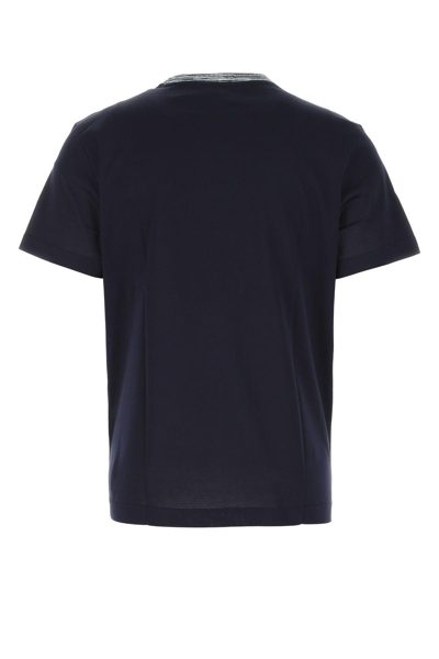 Shop Missoni Midnight Blue Cotton T-shirt