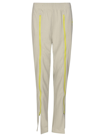 Shop Adidas By Stella Mccartney Zip-up Straight-leg Track Pants In Neutrals