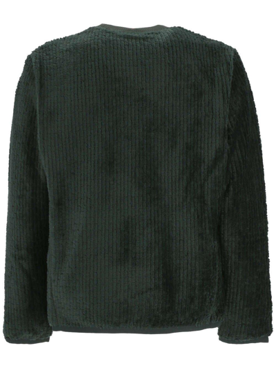 Shop Moncler Logo Patch Knitted Jumper In Green