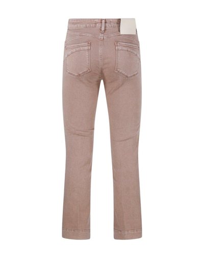 Shop Sportmax Button Detailed Straight Leg Jeans In Cacha Scuro