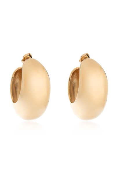 Shop Isabel Marant Shiny Crescent Polished Butterfly Fastened Earrings In Gold