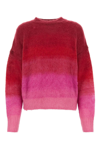 Shop Marant Etoile Multicolor Mohair Blend Drussellh Sweater In Pink