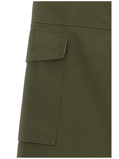 Shop Rabanne Cotton Cargo-trousers In Green