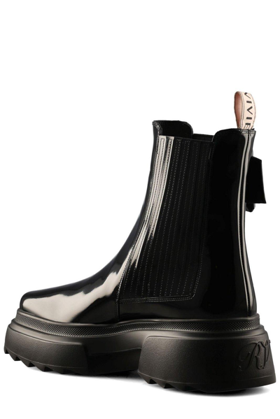 Shop Roger Vivier Buckle Embellished Ankle Boots In Black