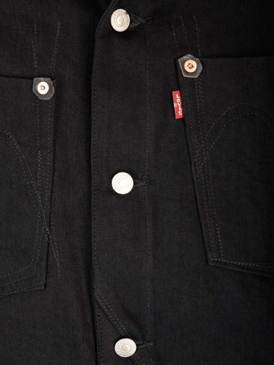 Shop Junya Watanabe Collared Button-up Jacket In Black