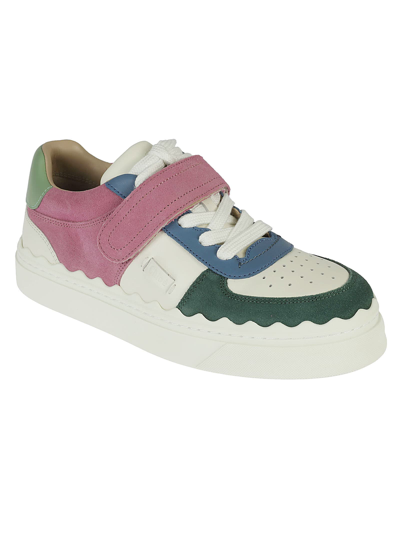 Shop Chloé Lauren Sneakers In Multiple Colors