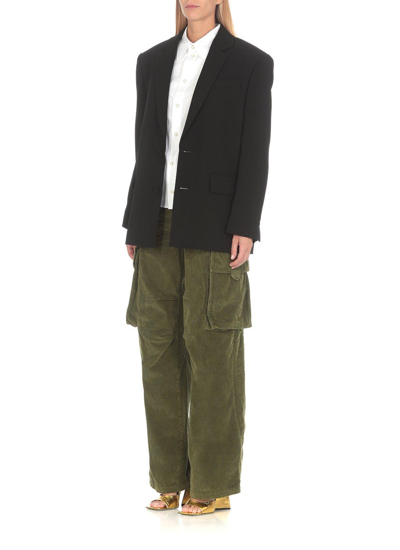 Shop Dsquared2 Corduroy Cargo Trousers In Green
