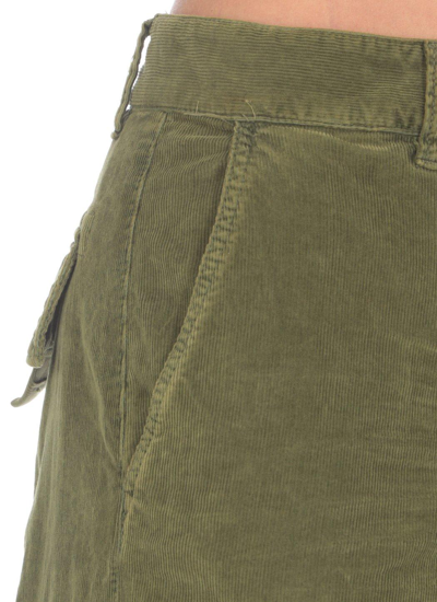 Shop Dsquared2 Corduroy Cargo Trousers In Green