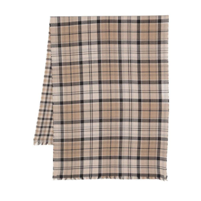 Shop Barbour Montieth Reversible Scarf In Trenchtartan