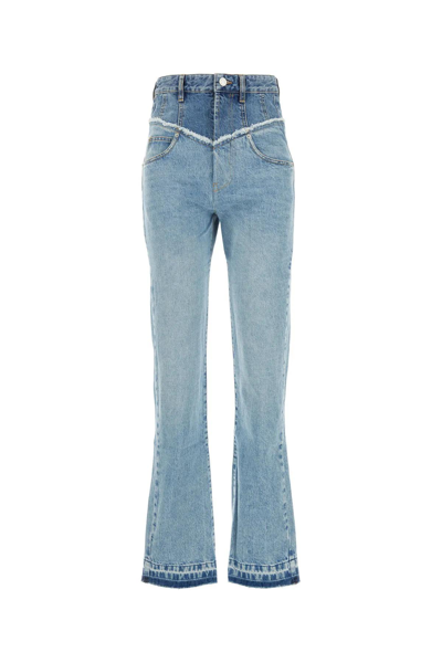 Shop Isabel Marant Denim Noemie Jeans In Blue