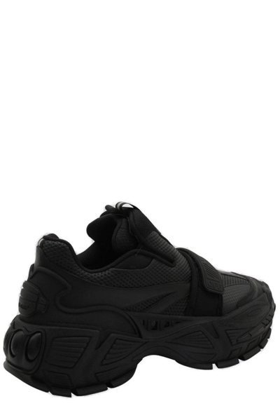 Shop Off-white Glove Round Toe Sneakers In Black