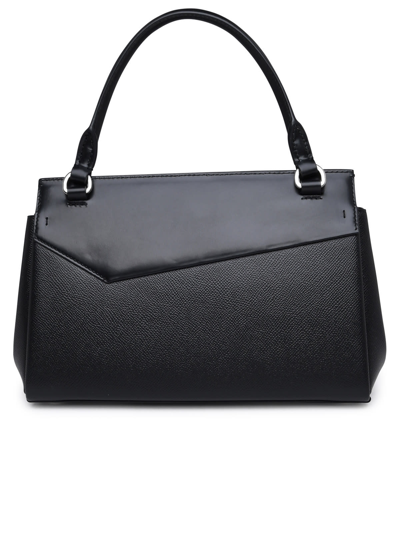 Shop Maison Margiela Snatched Black Calf Leather Bag