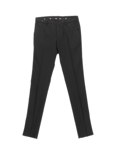 Shop Dolce & Gabbana Mid-rise Tailored Pants In Black