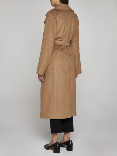 Shop Max Mara Manuela Camel Hair Coat In Cammello