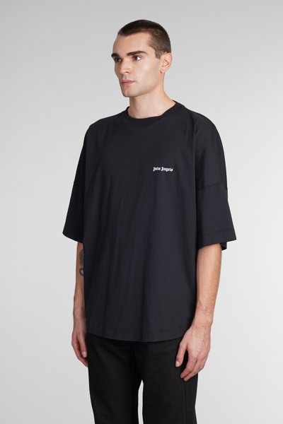 Shop Palm Angels T-shirt In Black Cotton