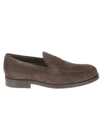 Shop Tod's Formal Loafers In Brown