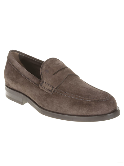 Shop Tod's Formal Loafers In Brown