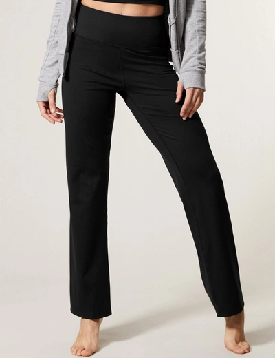 Goodmove Straight Leg Yoga Joggers In Black