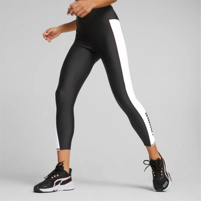 Shop Puma Fit High Waist Women's Training Leggings In Black- White