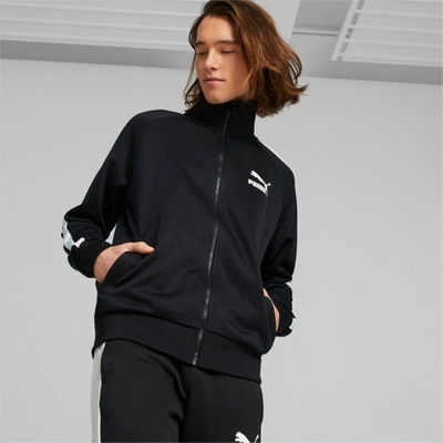 Shop Puma Iconic T7 Men's Track Jacket In Black