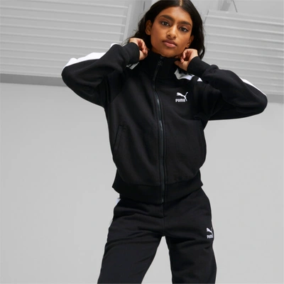 Shop Puma Iconic T7 Women's Track Jacket In Black