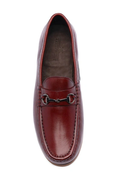 Anthony Veer Filmore Bit Loafers In Oxblood
