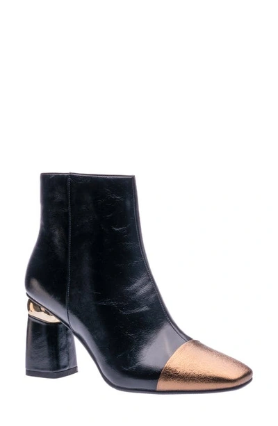 Shop Ninety Union Two-tone Bootie In Black