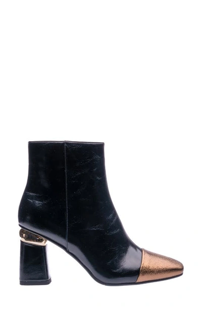 Shop Ninety Union Two-tone Bootie In Black