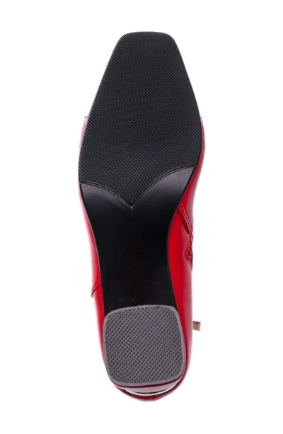 Ninety Union Two-tone Bootie In Red