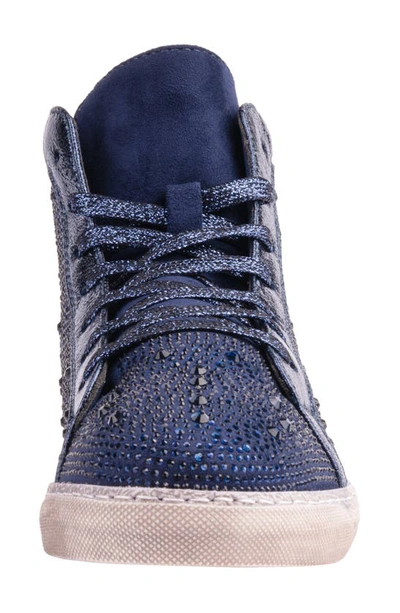 Shop Ninety Union Foxy High Top Sneaker In Navy