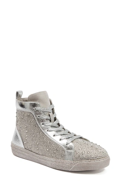 Shop Ninety Union Foxy High Top Sneaker In Silver