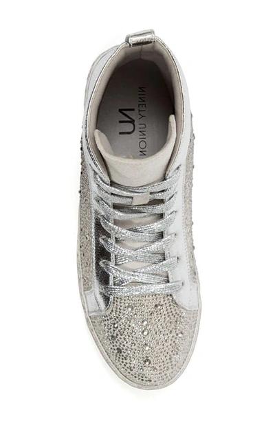 Ninety Union Foxy High Top Sneaker In Silver