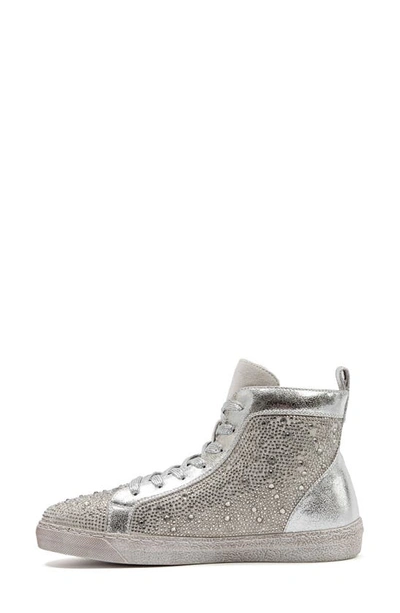 Ninety Union Foxy High Top Sneaker In Silver