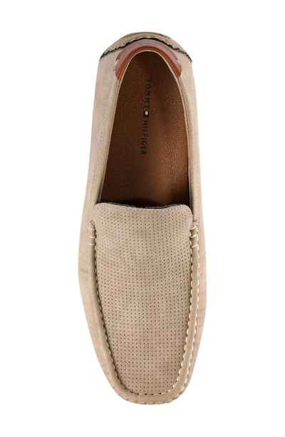 Tommy Hilfiger Men's Alvie Moc Toe Driving Loafers In Taupe
