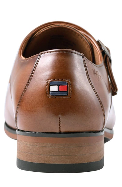 Tommy Hilfiger Summy Double Monk Strap Shoe In Medium Brown