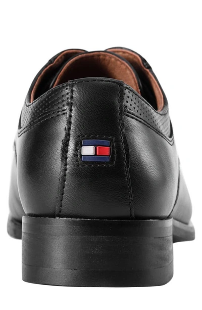 Shop Tommy Hilfiger Sanoro Perforated Derby In Black