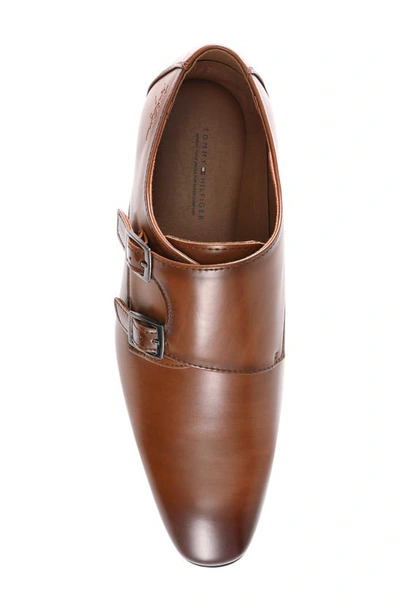 Tommy Hilfiger Summy Double Monk Strap Shoe In Medium Brown