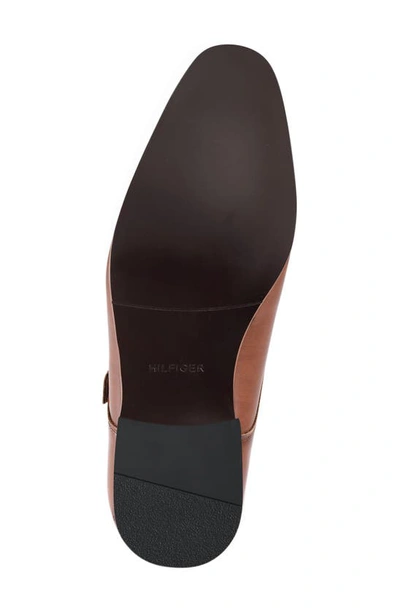 Tommy Hilfiger Summy Double Monk Strap Shoe In Medium Brown