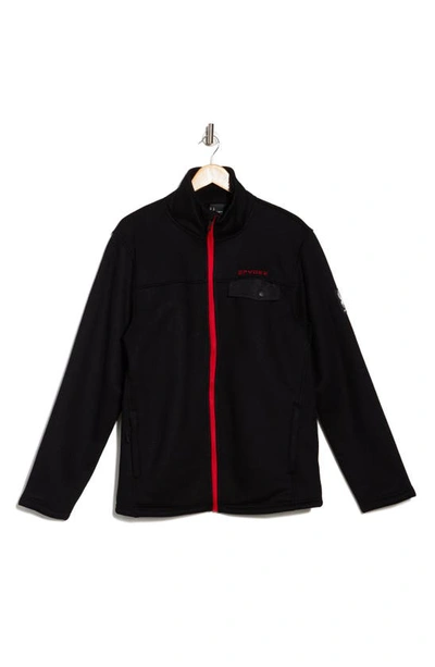 Shop Spyder Expo Full Zip Jacket In Black