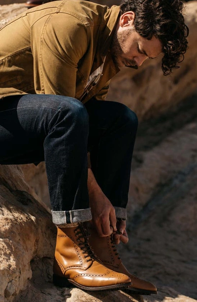 Anthony Veer Grant Wingtip Boot In Walnut