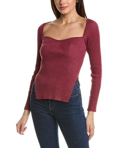Shop Naadam Ribbed Cashmere-blend Top In Purple