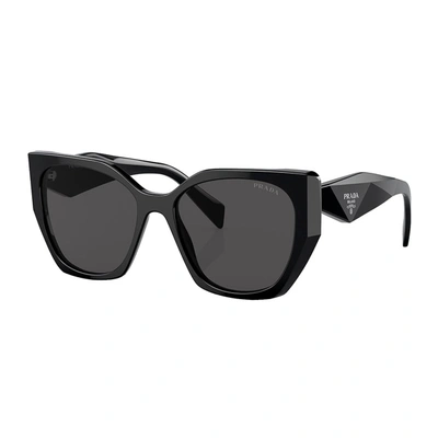Shop Prada Pr 19zs 1ab5s0 55mm Womens Butterfly Sunglasses In Black