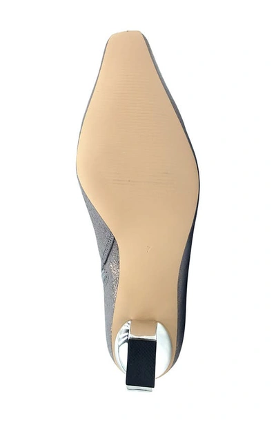 Ninety Union Roxy Pebbled Ankle Boot In Pewter